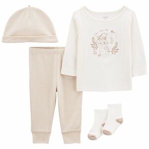 NEW Carters Baby 4-Pack Top and Leggings Set- 6 months
